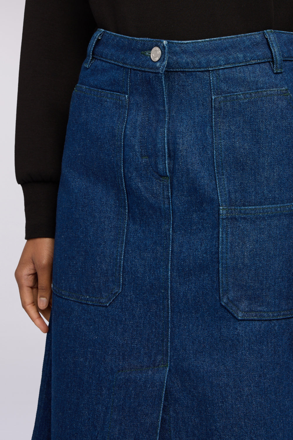 Gonna ad A midi in denim 4|f30b4ece2051e37b95ef905e289f33fbc31ccca9e194445b20d28d420de70fd1