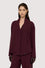 Relaxed-fit shirt jacket with scarf