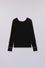 Blusa con scollo a V e fibbie sui polsi