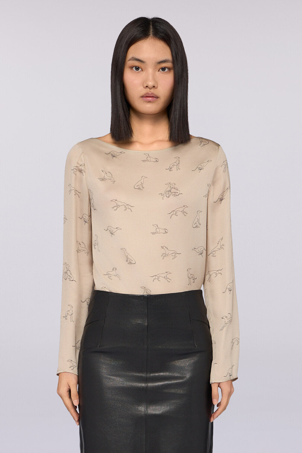 Blusa con stampa allover Gentle Society 1|680cb6ba5ee5e3bca51359c513eacb73ffcaa510140ec82a9ff7014528cda851