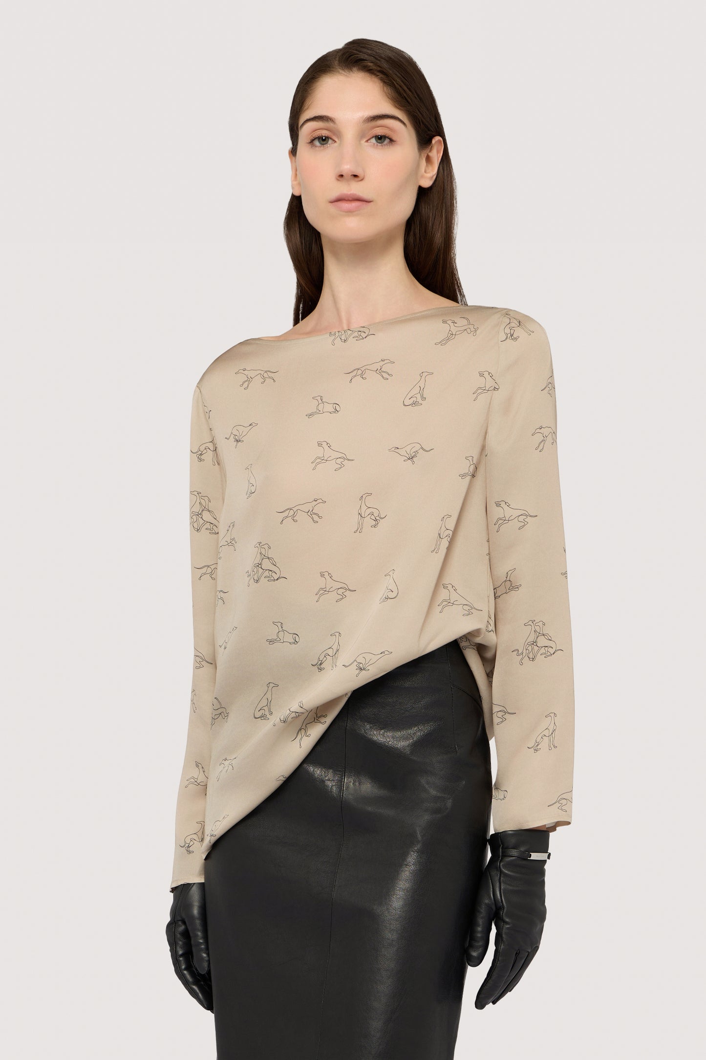 Blusa con stampa allover Gentle Society 1|3fb54526f5dfcc99e05d6dbfb5ebcc809b46d5e9d3c32a8b9c5ce86bae707029