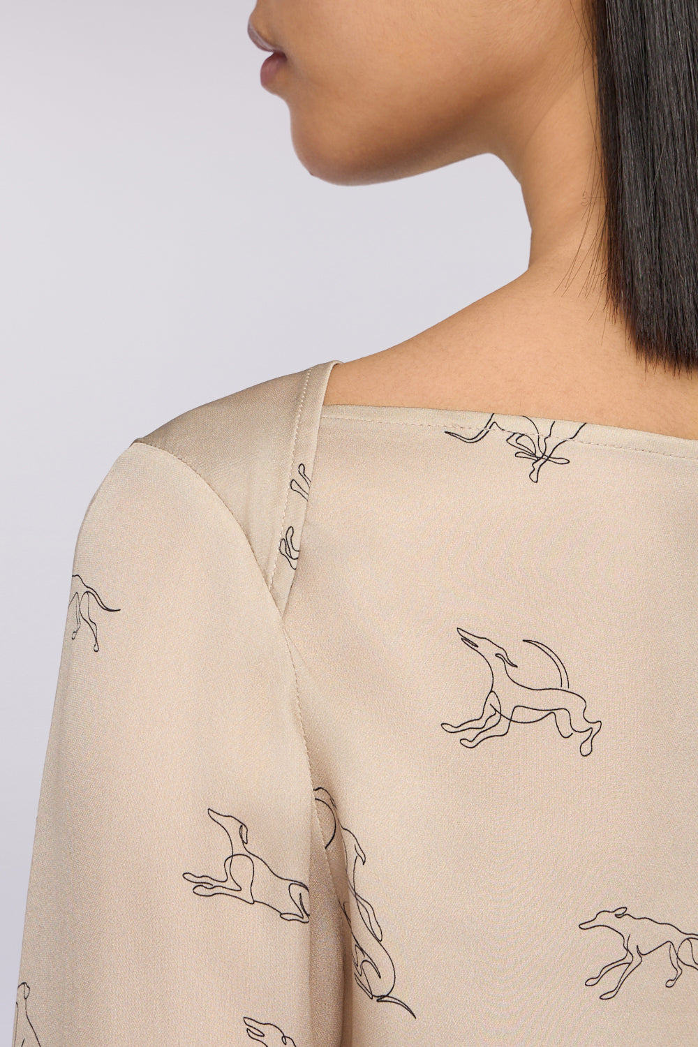 Blusa con stampa allover Gentle Society 3|49aeb4e56b36fd81014b2d4905d4076aa50ccc78d45924c54e98580f1547d764
