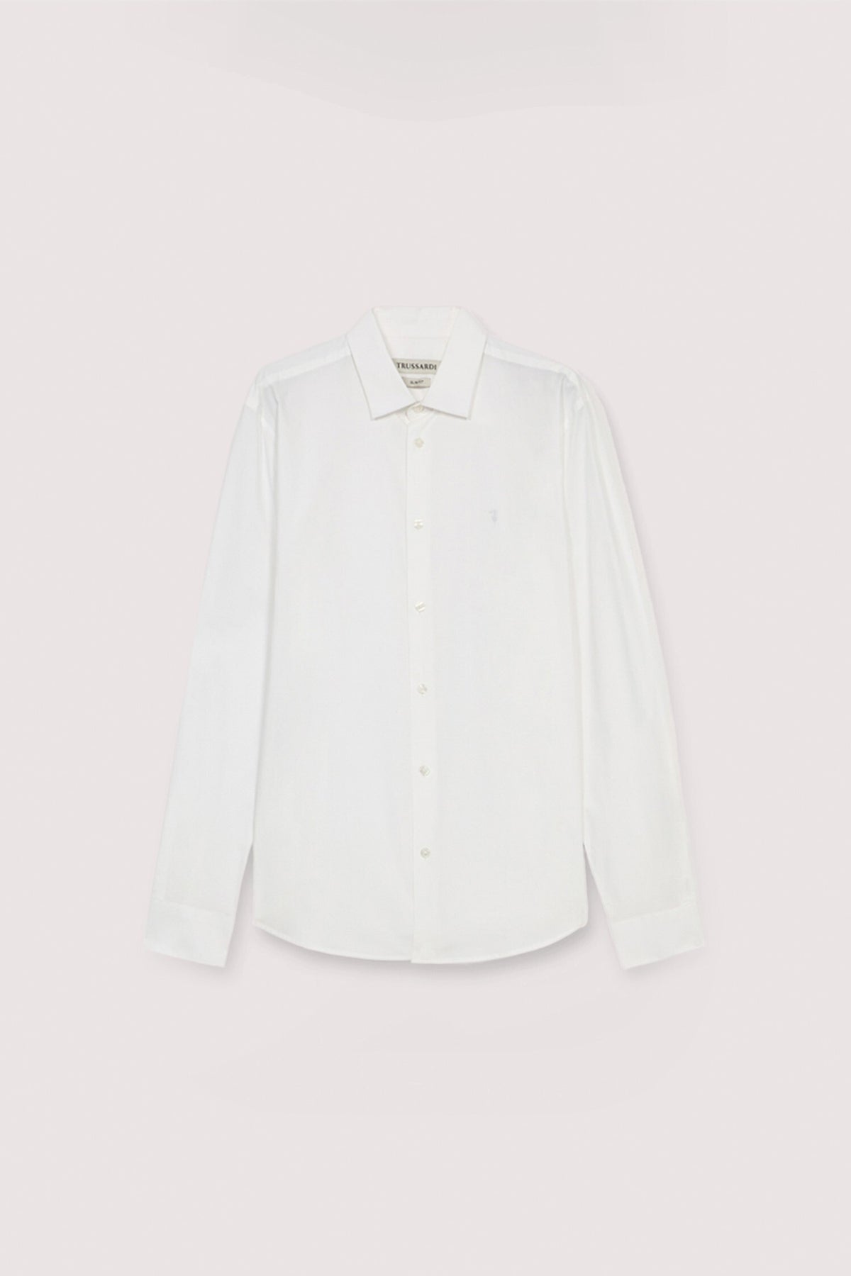 Camicia slim fit in popeline 1|26f08f0fcf1c7f3c74ac22081729bfda4553f26e7236db4032b88d25c576946e