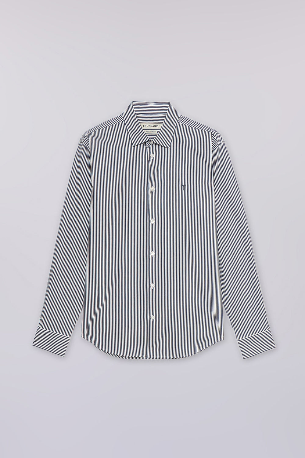 Camicia regular fit in popeline a righe 5|e0accfb9f754b9de4b614ebc42d02ad1d5357df189453ef4126ea6ce92b577c1