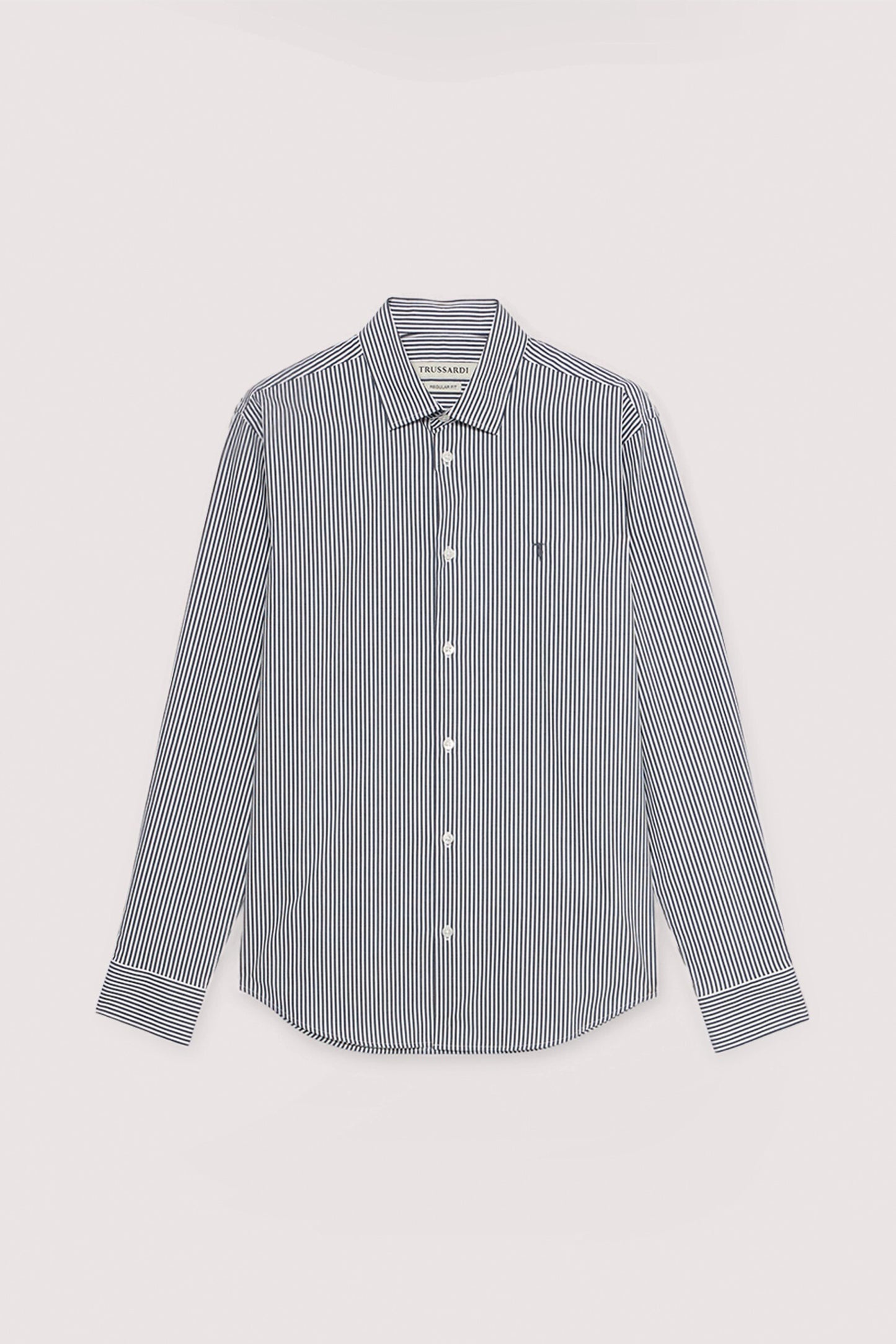 Camicia regular fit in popeline a righe 5|03c63e9d4735f340223285e21ab6af656474fbc2f4a37daceb44fa0268bee1e1