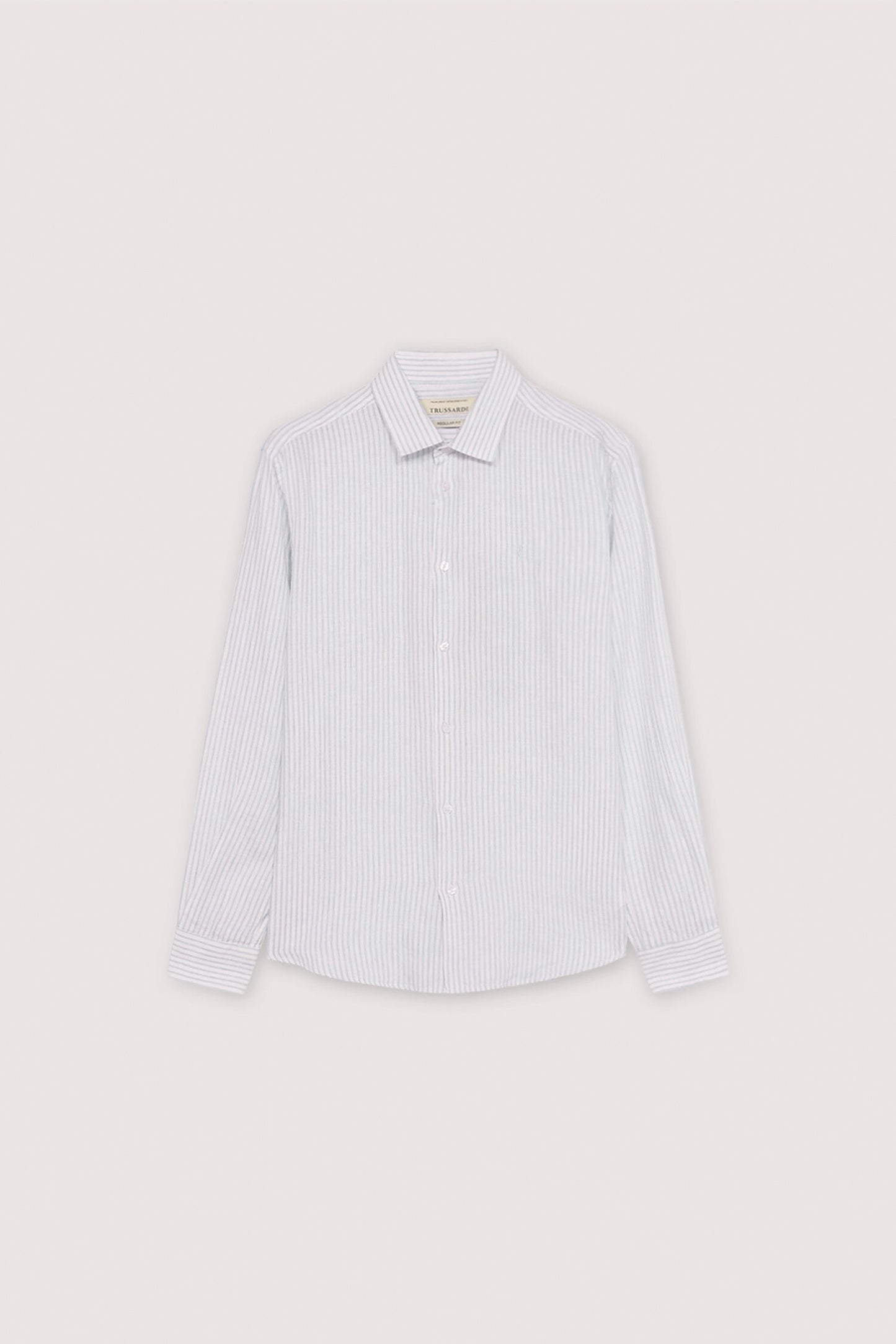 Camicia regular fit in lino a righe 5|720cf10ad344aff2fb7efa5df48b5bb89e9d263b78068aa382e9ea4d26f1c889