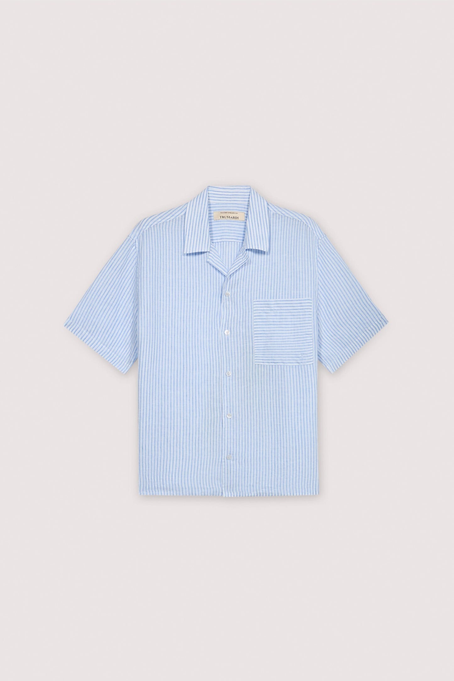 Camicia bowling in lino a righe 5|fba51c7a8122ac539b22e85dfe60beeeff6562b2c09593ac45cfadd48891b186