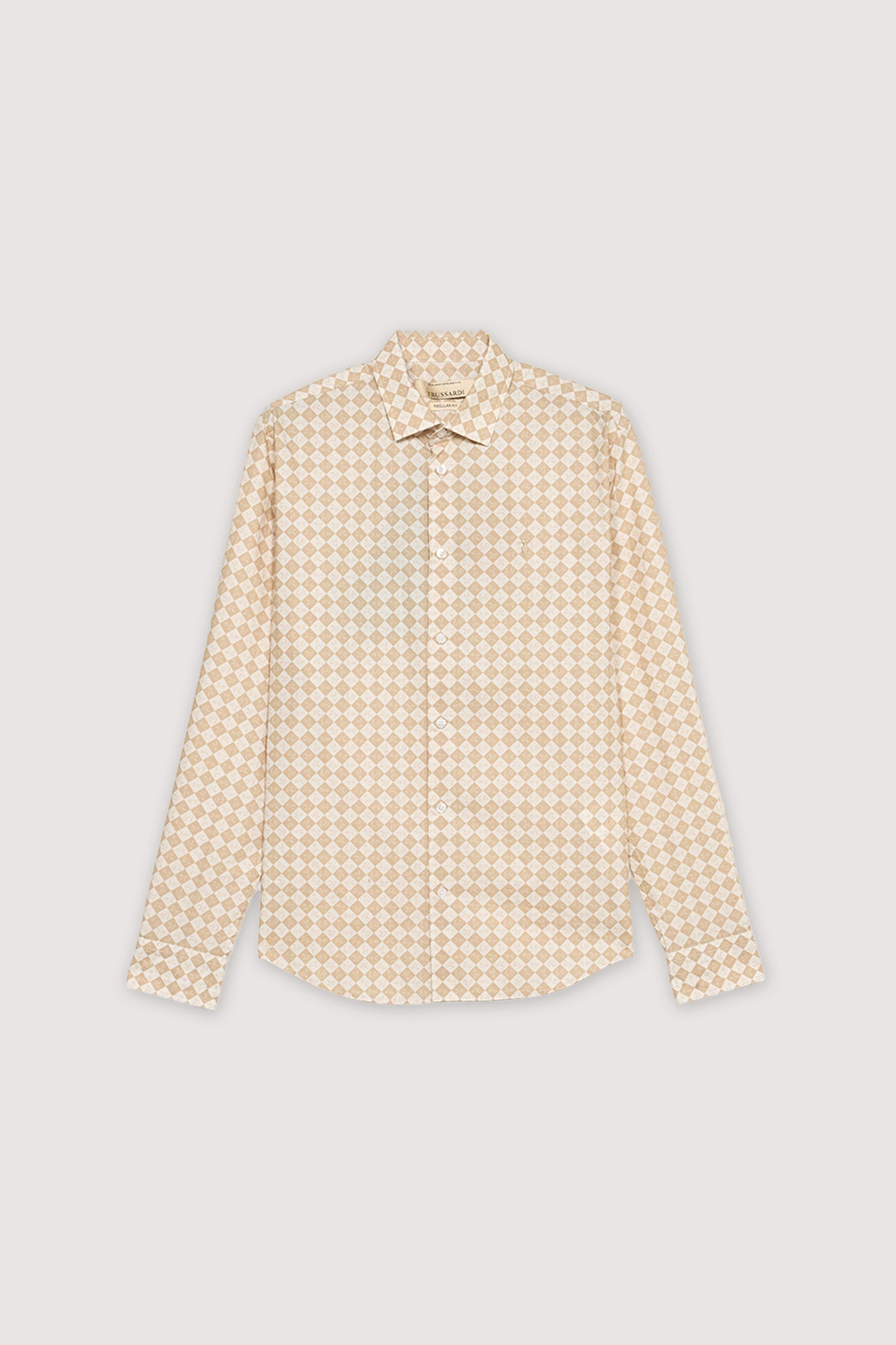 Camicia regular fit in popeline stampa Dogmier 1|59c577df86cbf462999017932d9e2441bb49dc88f600f70e7dc317afa5bddf6a