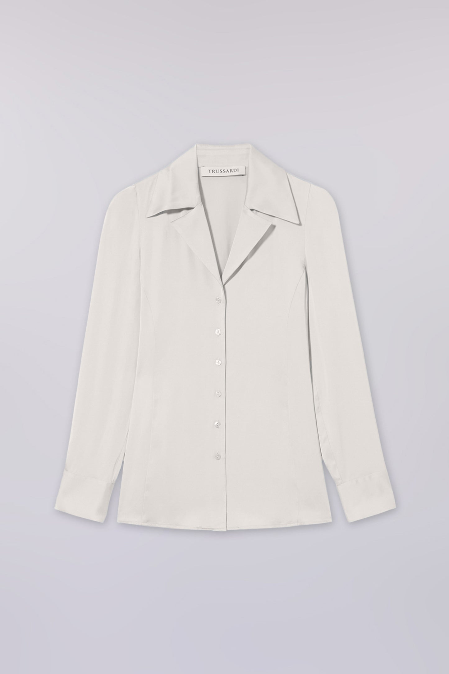 Camicia slim fit in raso con revers 6|dbfc7437eba4f43daffa36f07738033af934a21b4792660d846c3a8bf08da91d