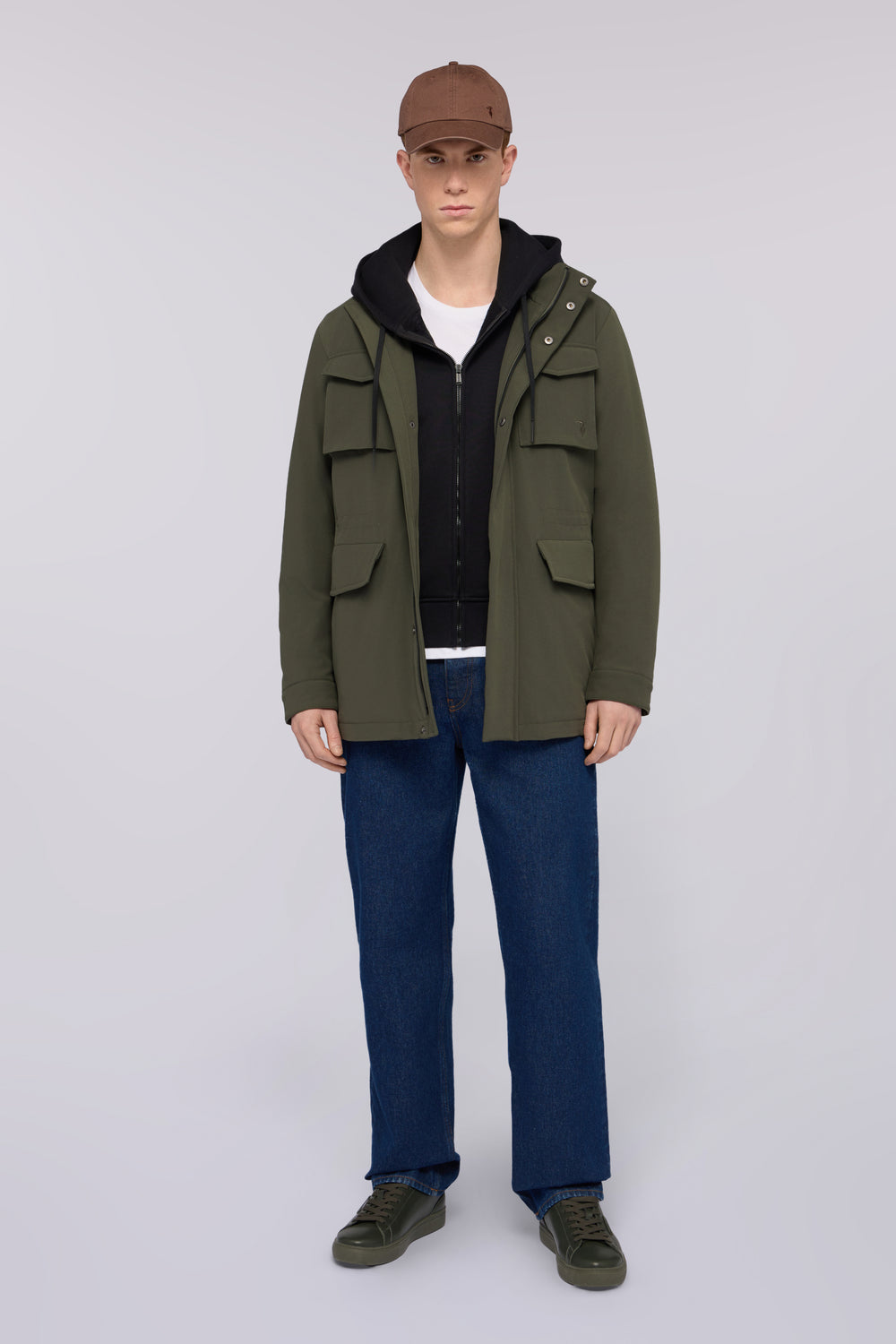 Field jacket in tessuto tecnico 1|49142fde62ee5fe6be60898417cd6f12f53e7754528e17118ee89bdc3fa7d464