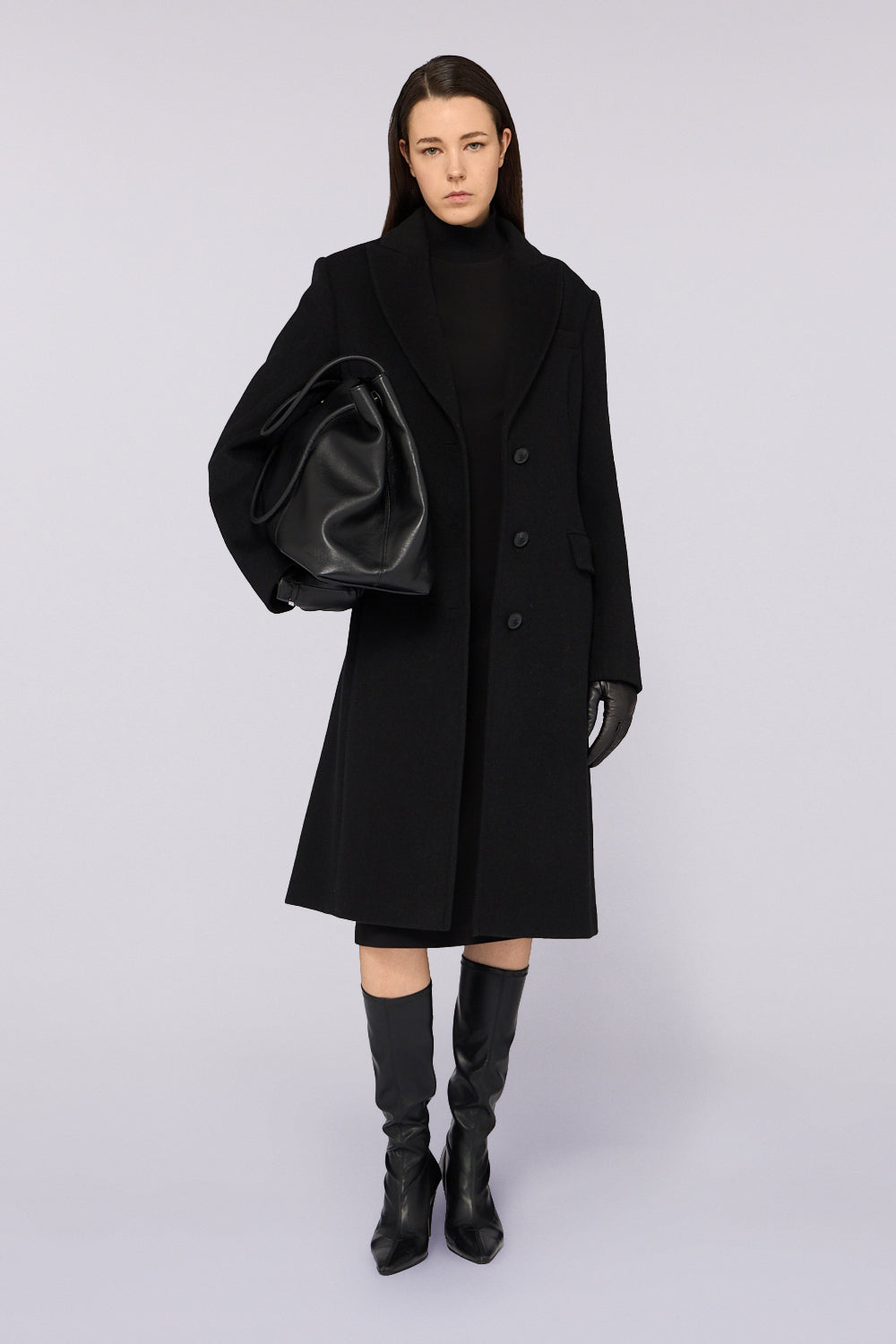 Cappotto monopetto in misto lana 1|599df857fc0be571a468d230369290bb502d2c216d843aa286b7ab5a949ba1de