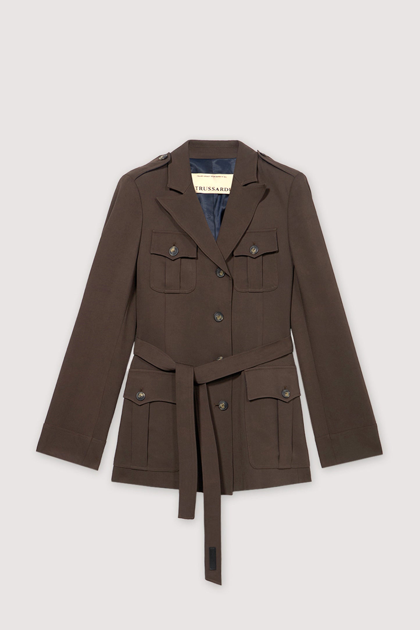 Giacca con tasche applicate in cady 1|b62622b6d96043ed859a70eb5185f95577fb9693c09d0b45e95d2dfe23fd7015