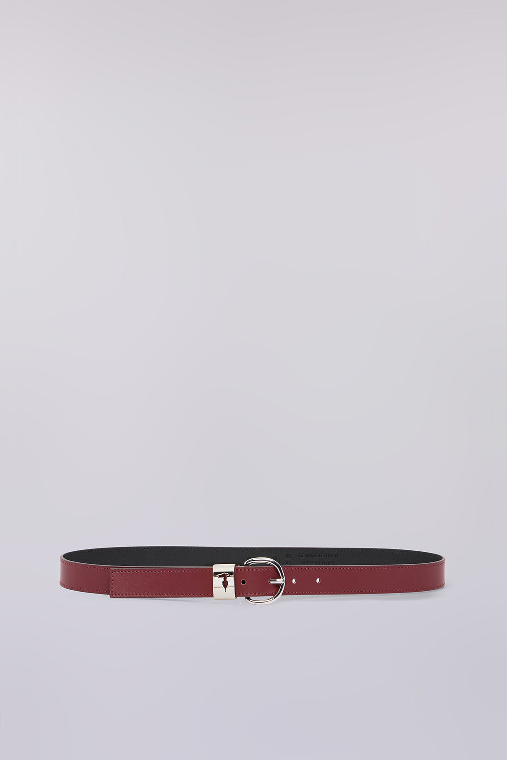 Cintura in pelle con levriero e passante 1|82b0e40188c02adef9d3f11e876da77d3ef47d1c5999341aea1a0b820866ddc8