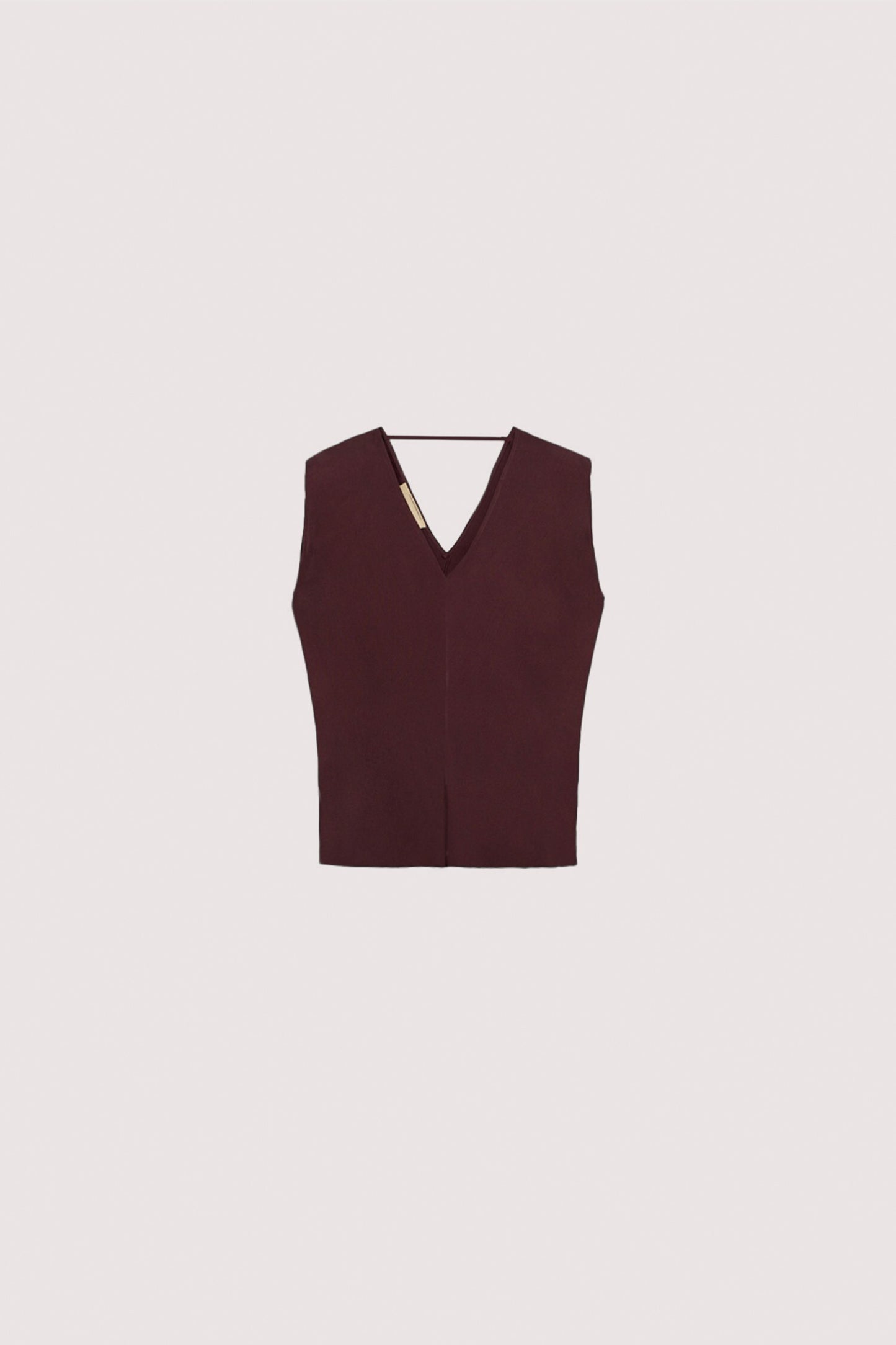 Top scollo a V in viscosa twill 5|6a1024961aca4ac7511c37ab77c91486443bf5e28c6b17a291d0fe7306427eb4