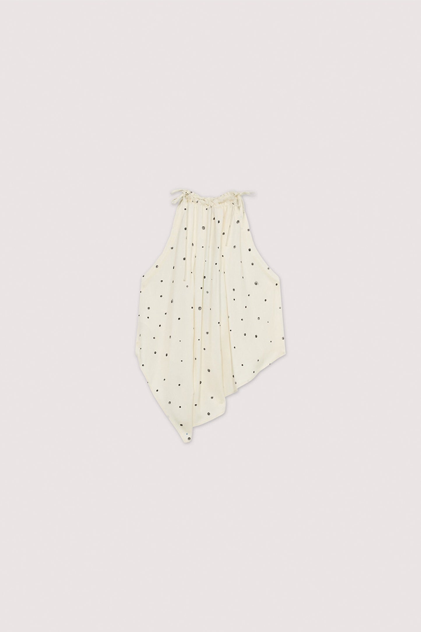 Top con laccetti stampa Gentle Pois in viscosa 5|3c8427e2ff705c1c5405c5e9d273fd7f247d4e52b756e81b60fa9423c5b31e5c