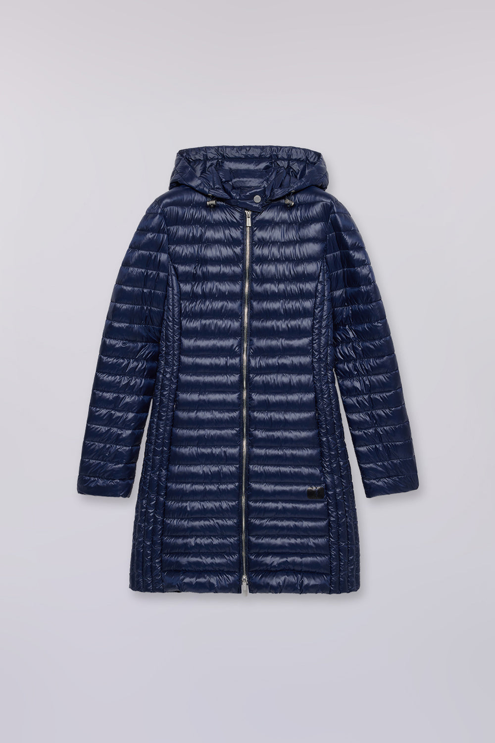 Giacca imbottita lunga in nylon lucido 5|dd6986c046cf324aadfebabcc3317914dd538613e87cf13ae77bdd1c0f702404