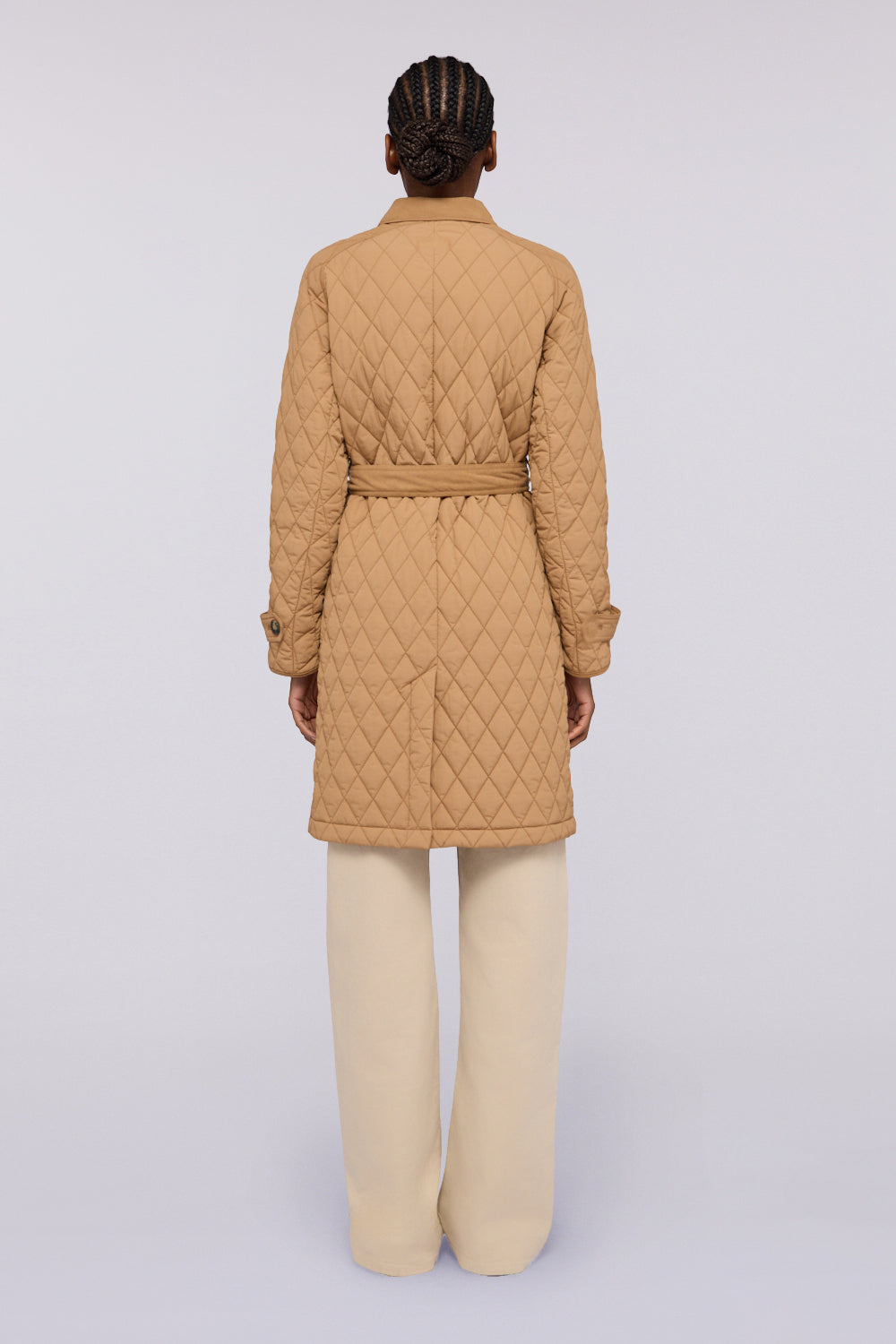 Trench trapuntato in nylon opaco con dettagli 3|f929b7880ebe76e26e241d0e94b057f6118da40a992f8d31db187e882d7c7fe9