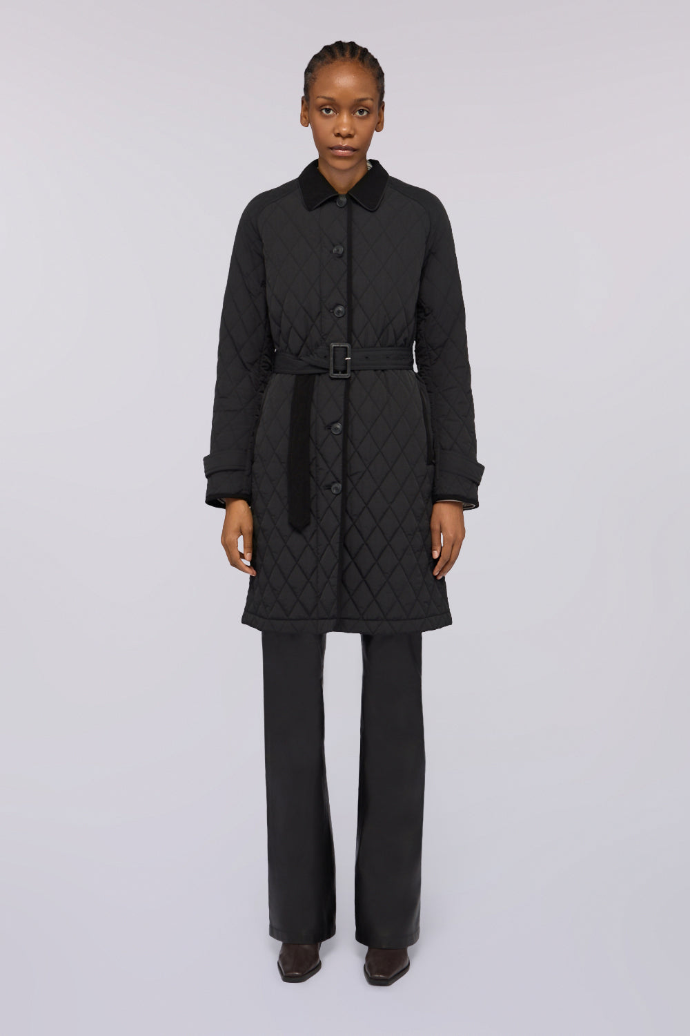 Trench trapuntato in nylon opaco con dettagli 2|baa788f0520814fdf2ff0e29144ec7f1875aed140345d246aa91e4748eac6201
