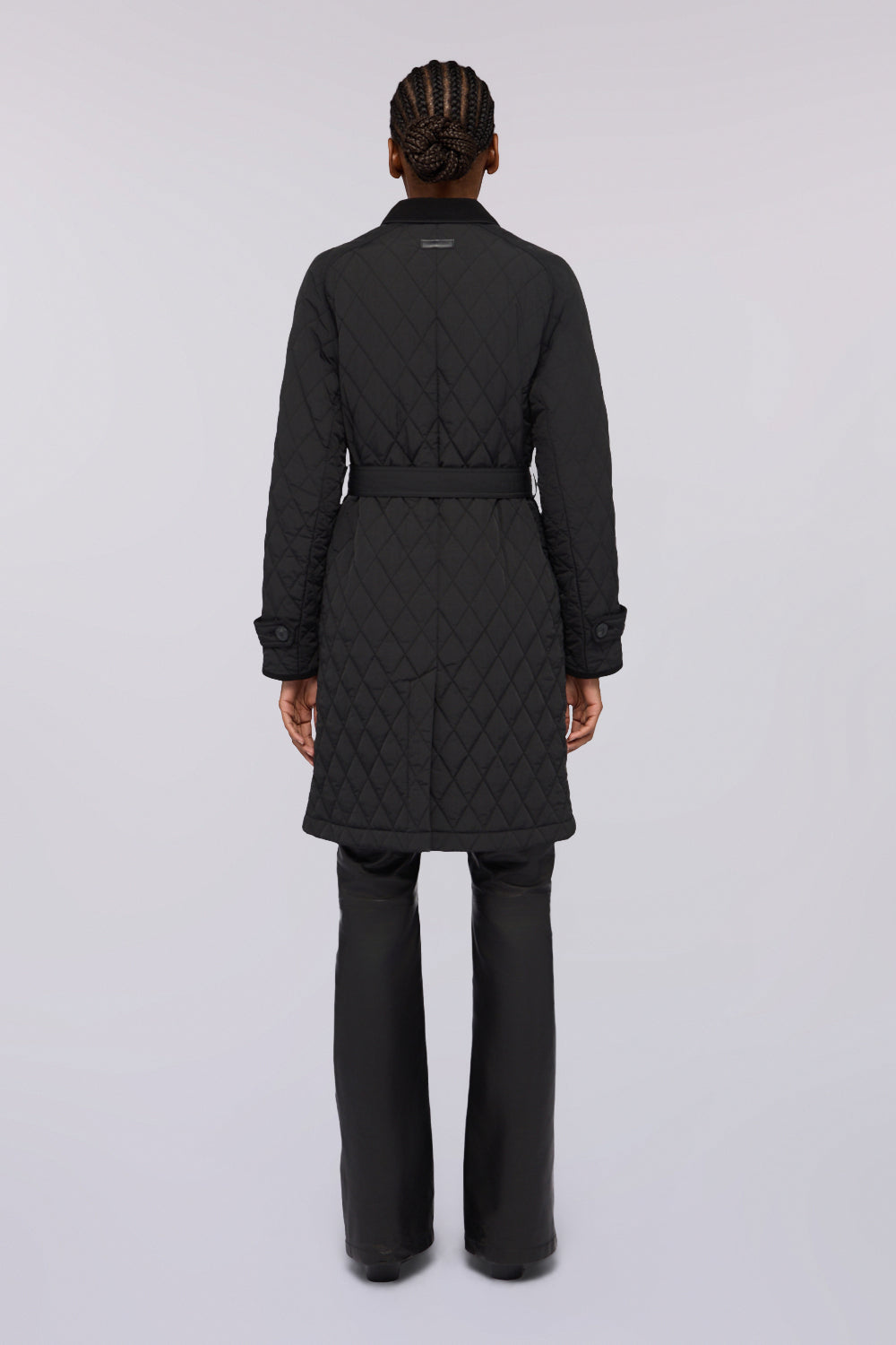 Trench trapuntato in nylon opaco con dettagli 3|ad8d434567a143bc9340145ee26f2d1cb0e7a44f6ca167619050054af916e8f5