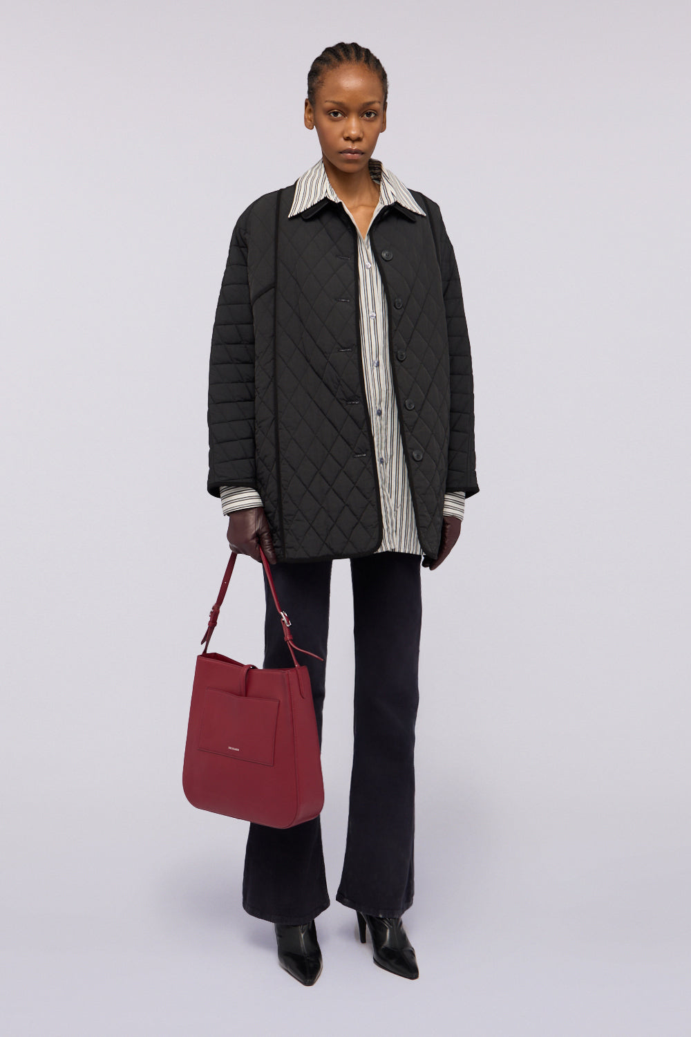 Caban trapuntato in nylon opaco 6|3611211d1eb44c3e698dd49a587ffb166a8c4a424008d58de2fde79e86207bf6