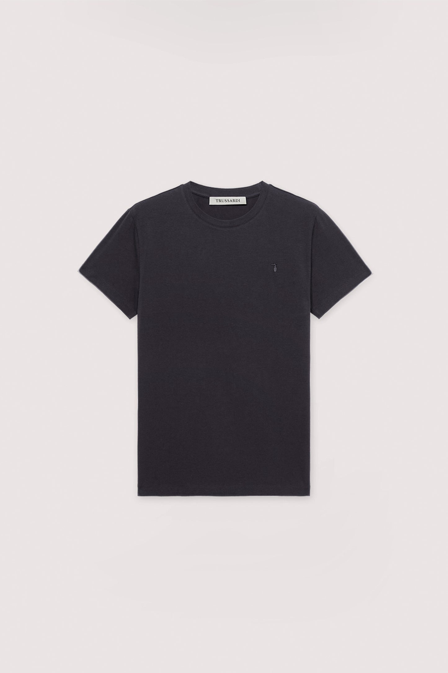 T-shirt slim fit in jersey stretch con ricamo 5|300f65bd5516d9a857507a5ffe0db319c98e449f7ae994ed0874908fbd93edd8
