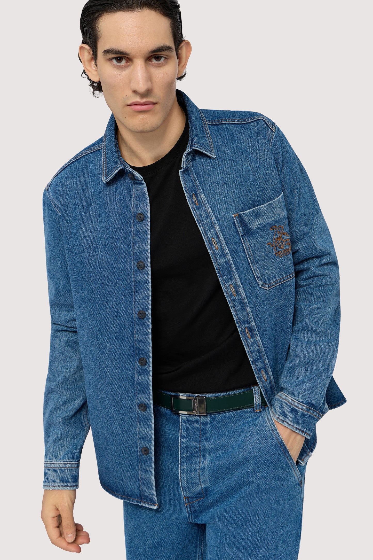 T-shirt slim fit in jersey a maniche lunghe 4|96433c31fa2766e34e05a143ee7a8f07e7fd65446b19ecdab1cc4b83cebc4f15