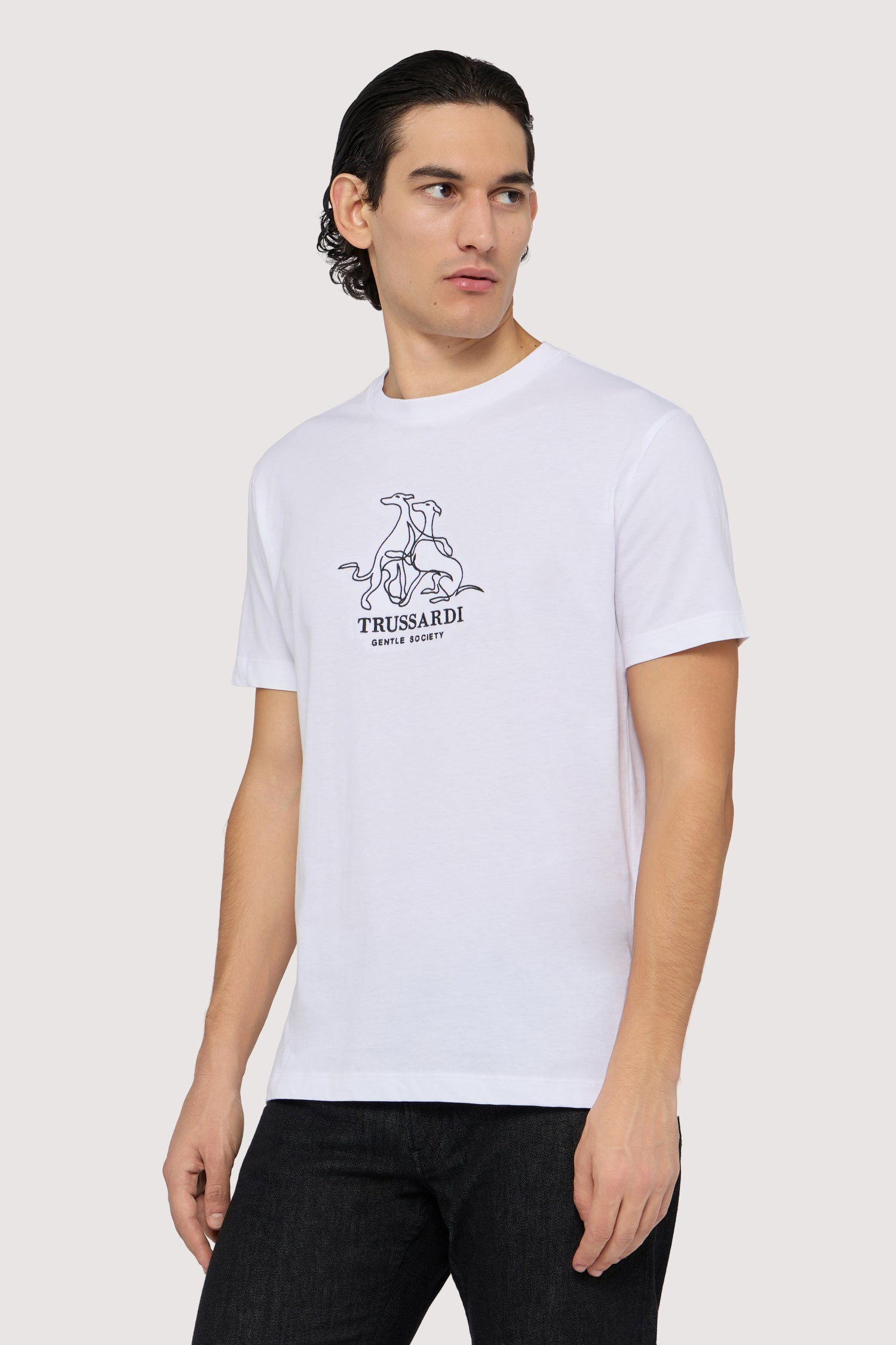 T-shirt regular fit con ricamo Gentle Society 2|d6718294a4642e5b9149da40fc1521258a9b35a4ce784d5e9f647067c84d34e3