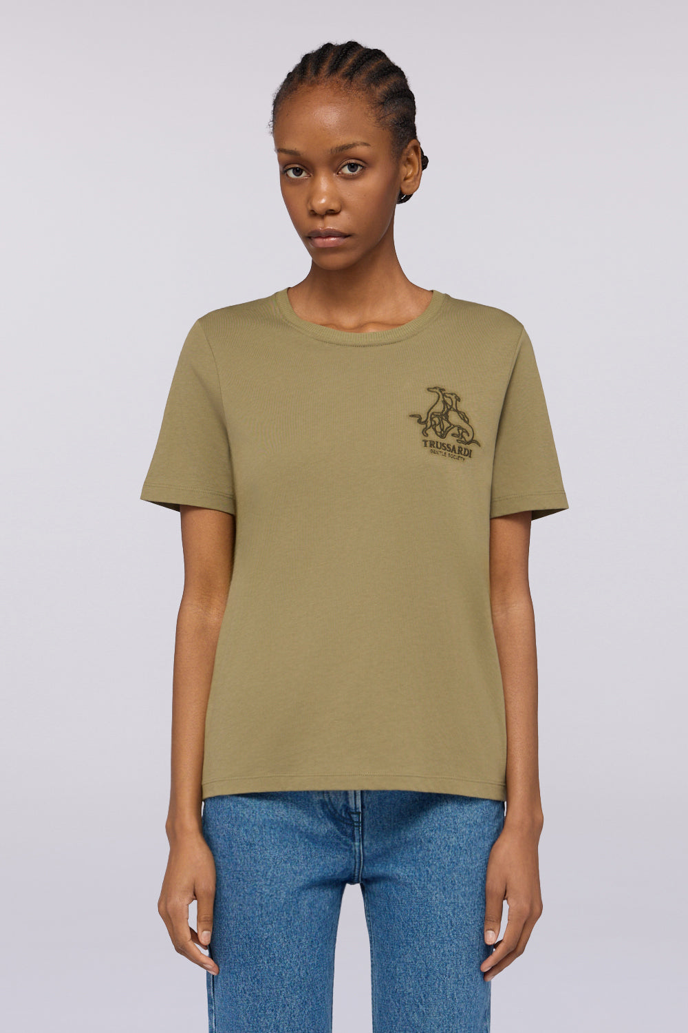T-shirt regular fit con ricamo Gentle Society 1|cb72bdba10be1d50d7d8a37753cf7f0a321d4c4b3bfbfcd4d54fe8c1b4e0aa55