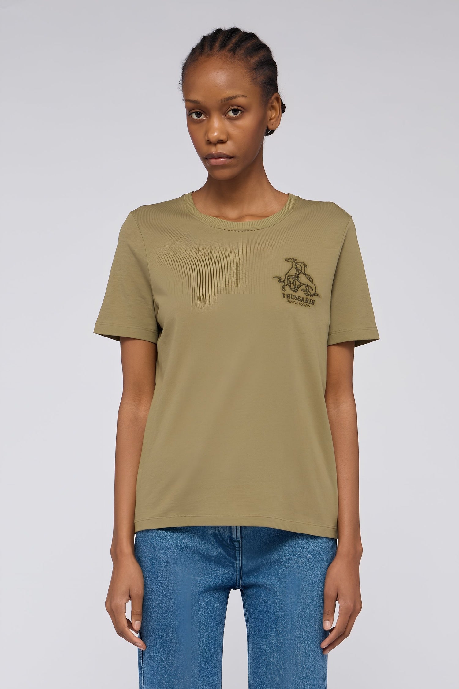 T-shirt regular fit con ricamo Gentle Society 1|dbfb212fd1078d8faa0c9e45f286e11d44c71e184bf373d495f7f0b9e051ae3b