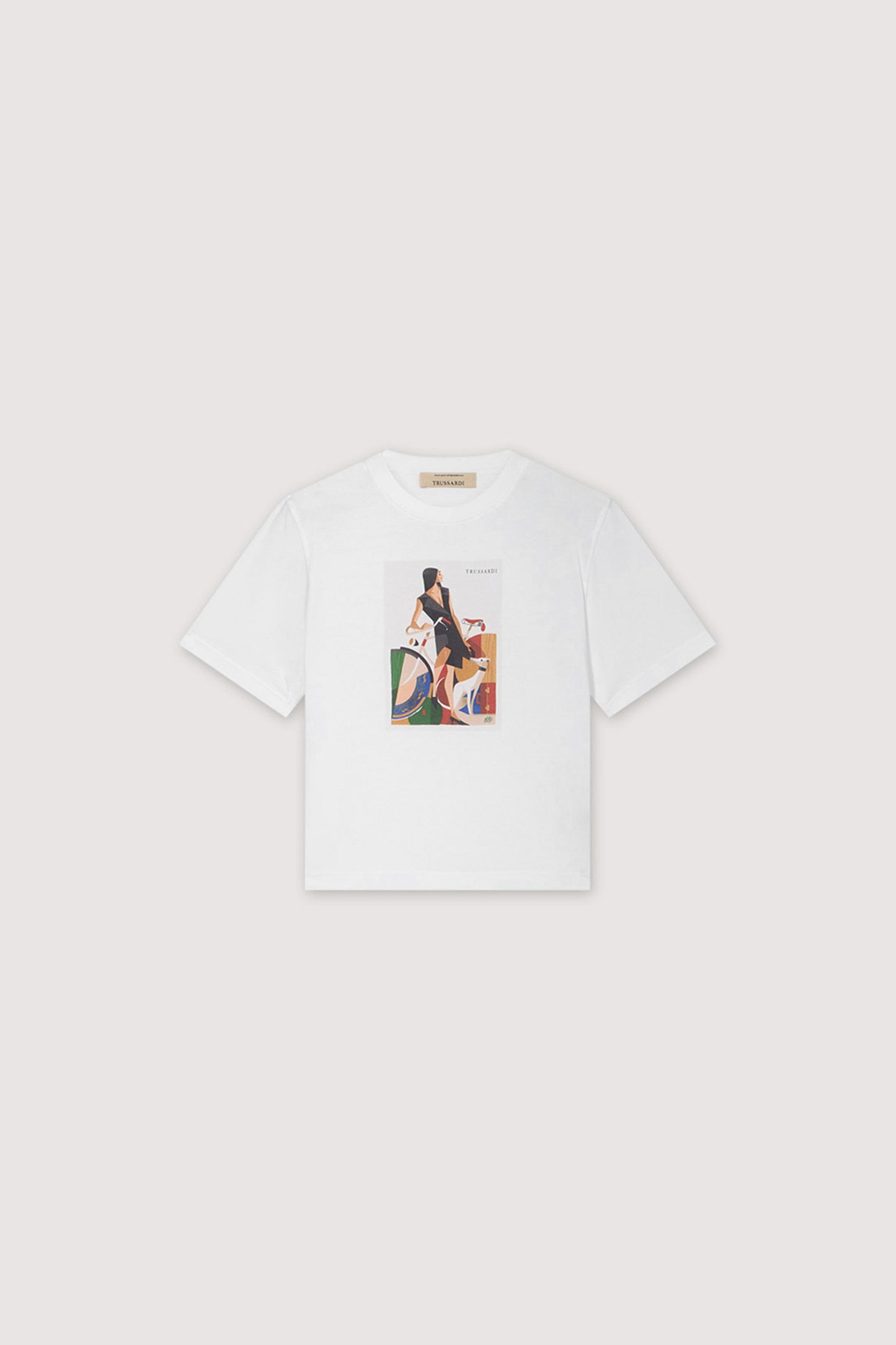 T-shirt boxy con spacchetto e stampa 7|9c3ca7f8de0f688b8a65c4d4b65f344f9dc7d83179d5c7974b71f3609f9649ab