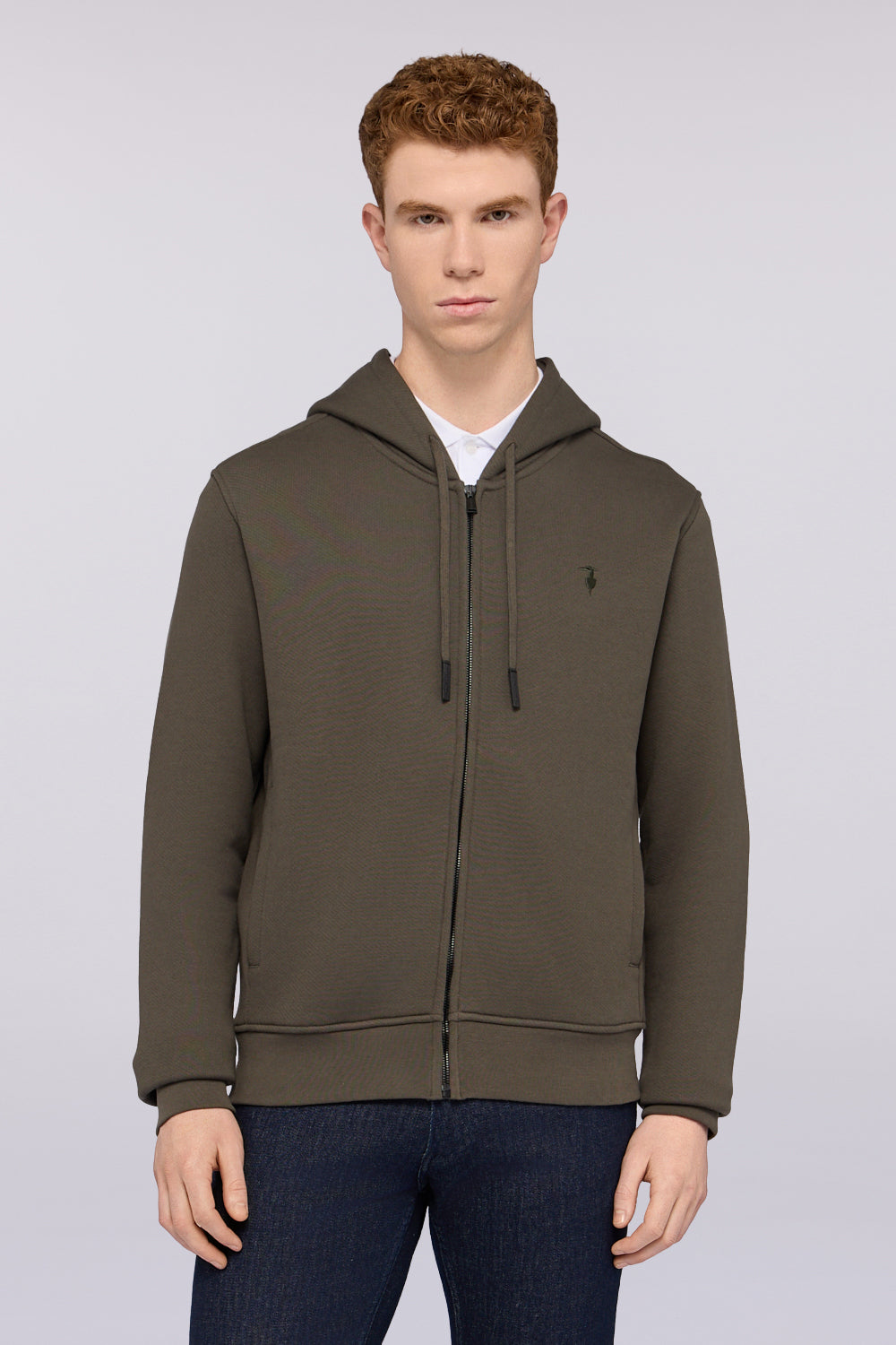 Felpa con zip e cappuccio in jersey 1|354c226b8fd3649a32fa157780f445a4c273ea0799c27c8e3dd32eb700e44dd9
