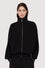 Scuba-Look Jersey-Sweatshirt mit Reißverschluss