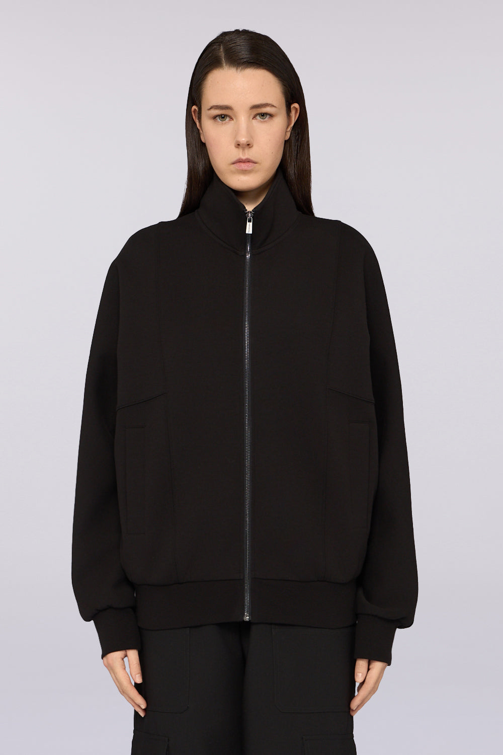 Felpa con zip in jersey effetto scuba 2|9d8162e42ed4ff724058000e920c5c06ac66902470ec6229d627c61ea11be897