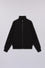 Felpa con zip in jersey effetto scuba