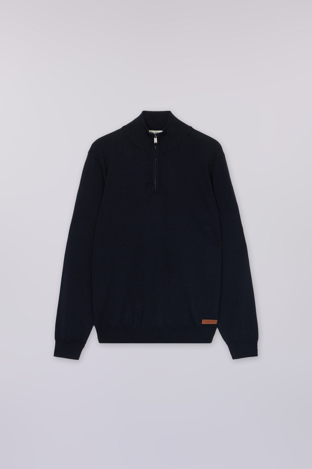 Pullover in pura lana con zip 1|5d6e10b15fa1e6824b96dbe6bbc0ad1419e0c62d2b8242ee9faccfdfb8582de2