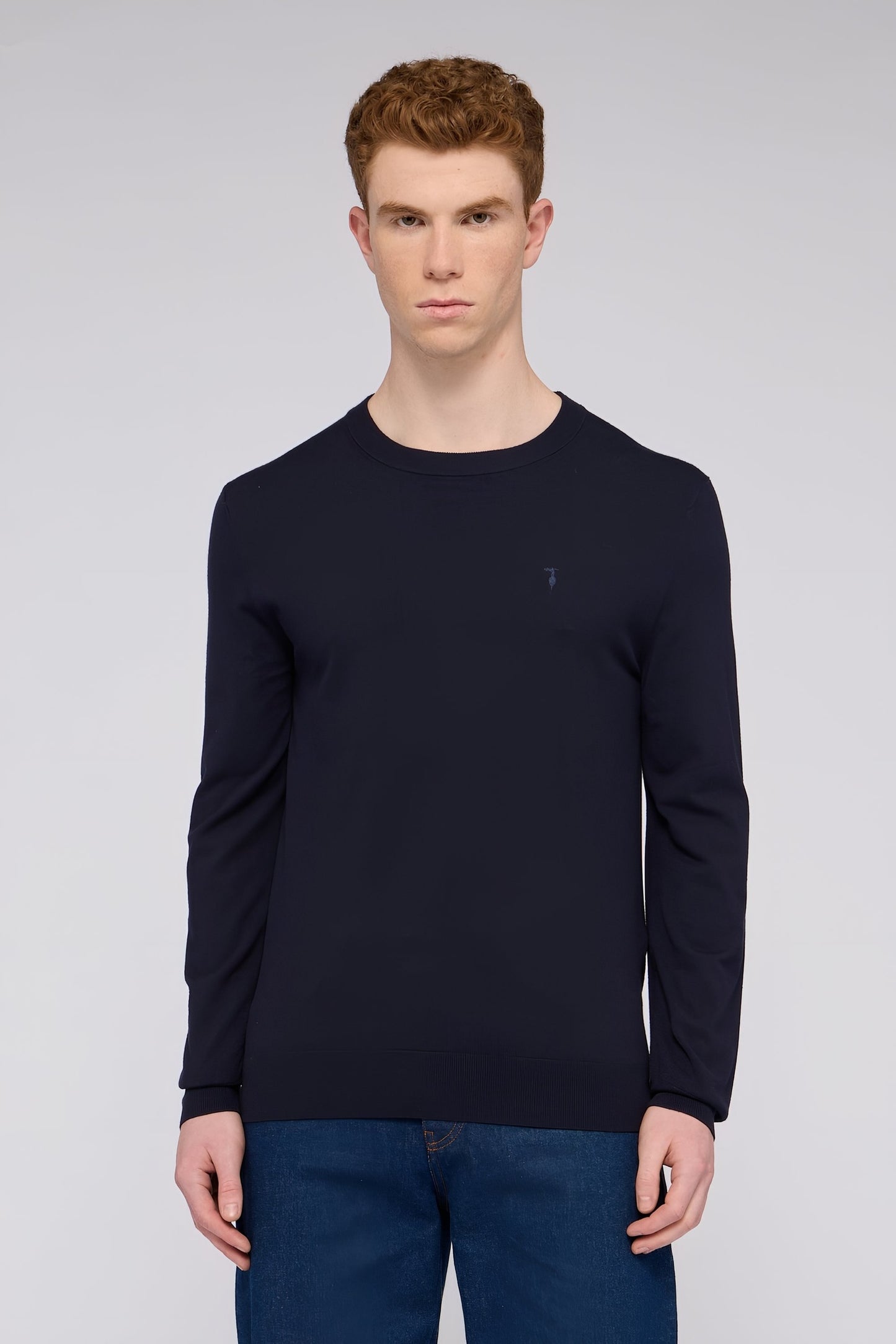 Maglia girocollo in viscosa stretch 1|0e0df3d9c65443d03e27c61811f36611c8adb160c9d136bd0e2d2b316b76e399