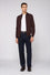 Stretch viscose zip-up cardigan