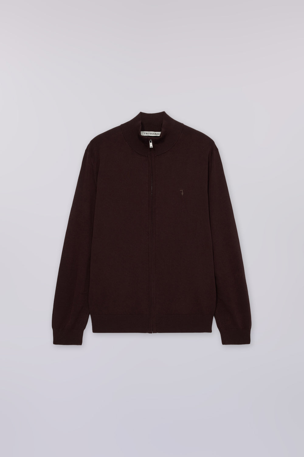 Cardigan con zip in viscosa stretch 5|bbe8bd9fa0fbf31824464f92026e8ddb839b2487f5e73423fb446d6a916cd3cb