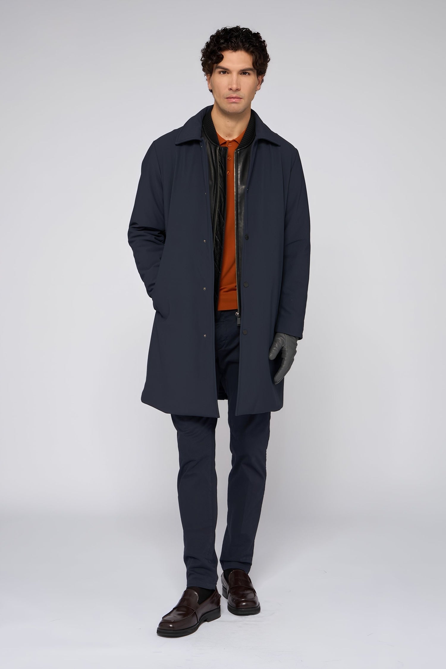 Polo a maniche lunghe in viscosa stretch 4|af38481e2bd37afce4d58cb6327efbc1db27152981cc01358bf5f111ae86323e