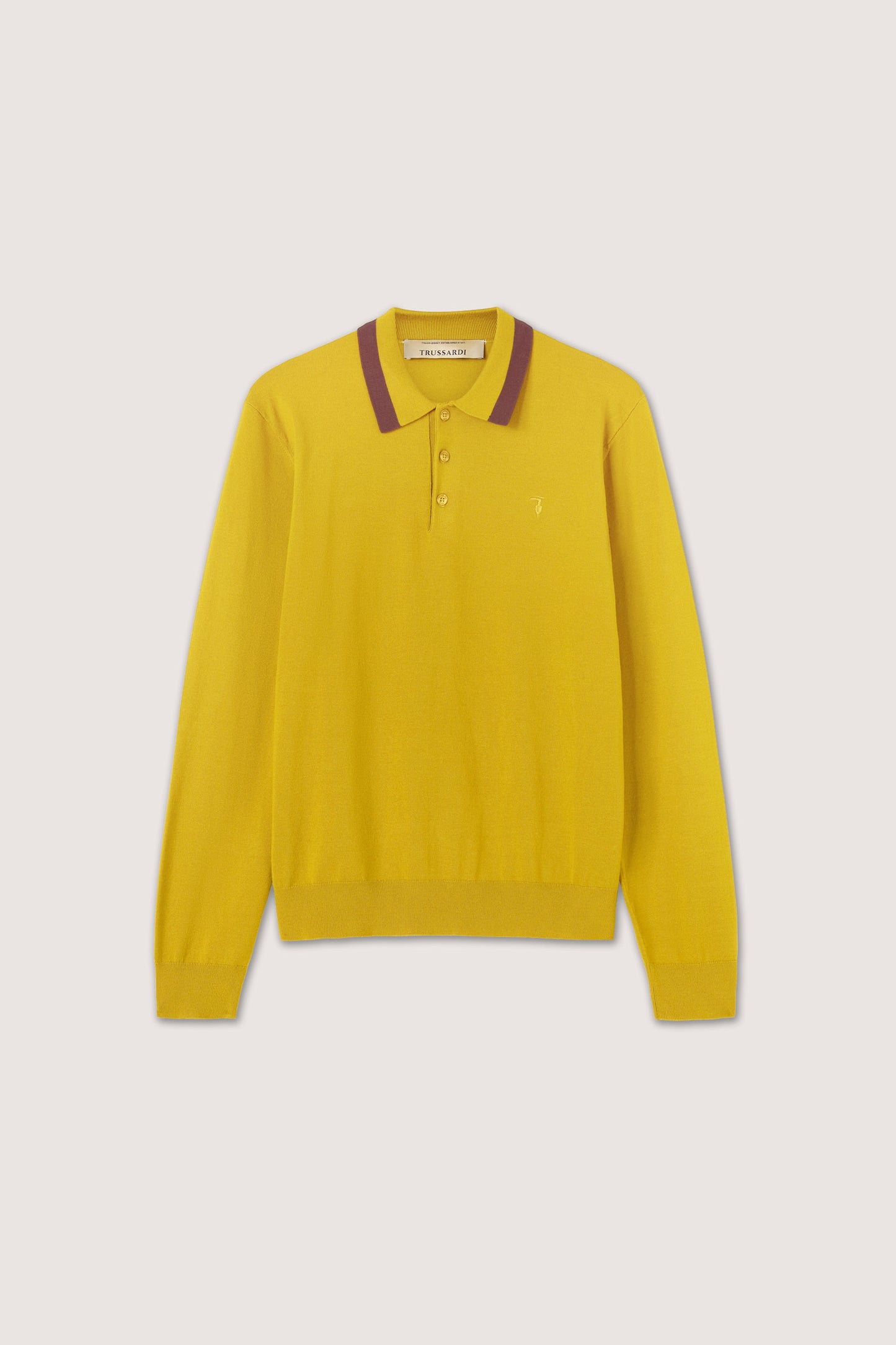 Polo a maniche lunghe in viscosa stretch 5|a25dcc519cde92ac662f9b23c058be4fbfcba6d9da68832e80a86fdbf5546d8c