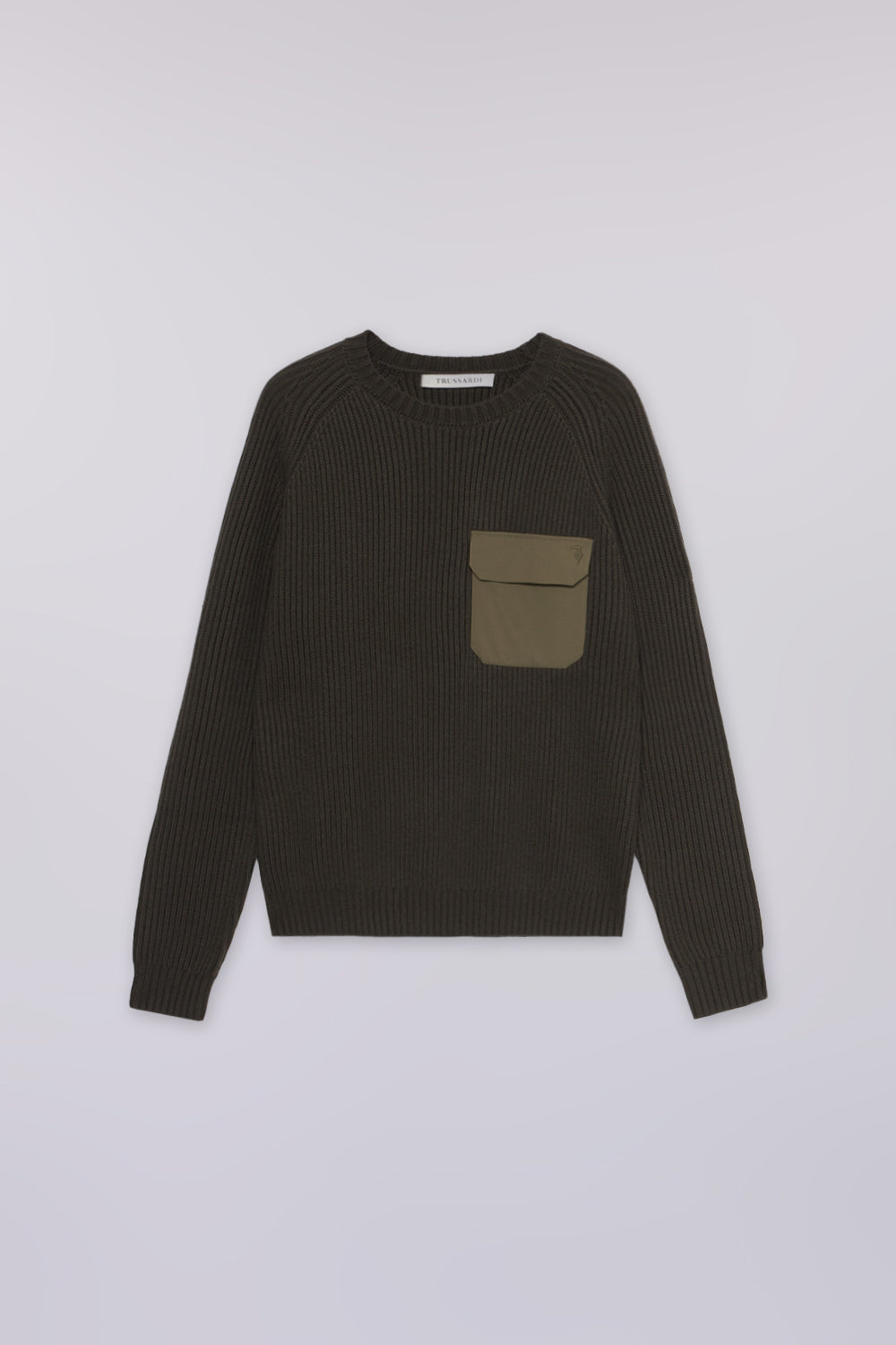 Maglia girocollo con tasca in nylon 5|7104424c9fee5ac2a6700dac7cdd5e6f637782991b08757de398ad8d30dd046d