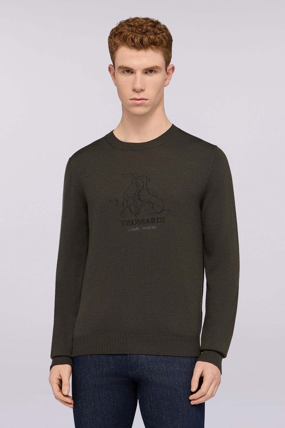 Maglia girocollo in misto lana con ricamo Gentle Society 2|6c1665c5cb6f7c55d89bb98c6c2acde1031593773fc4b745cfd8d296e7cbc673