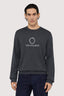 Maglione girocollo in misto lana con jacquard 1
