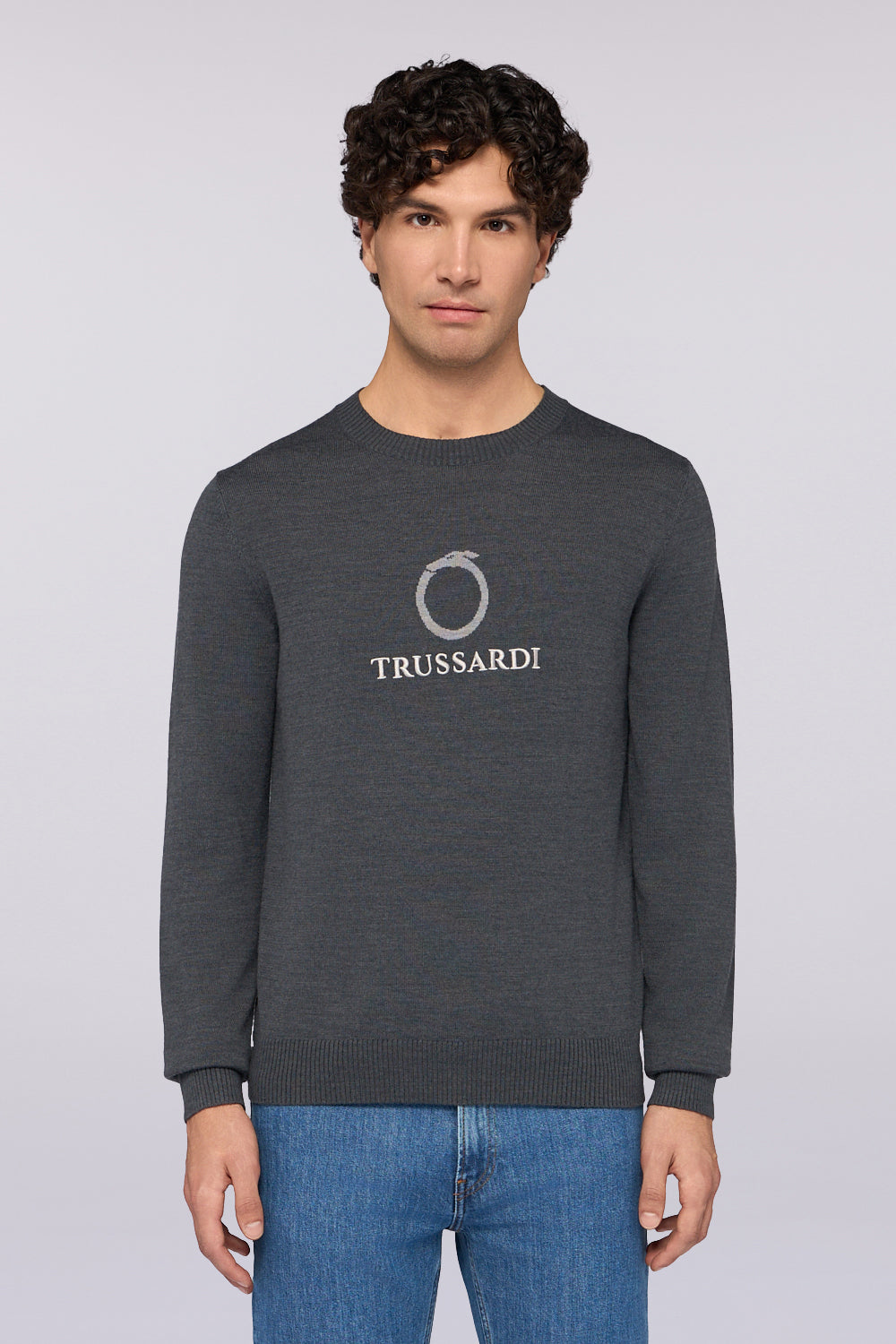 Maglione girocollo in misto lana con jacquard 1|98c7b53cd906b171fd1f30d5862524308c5f830a455cfabfcda3aff86ba8efae