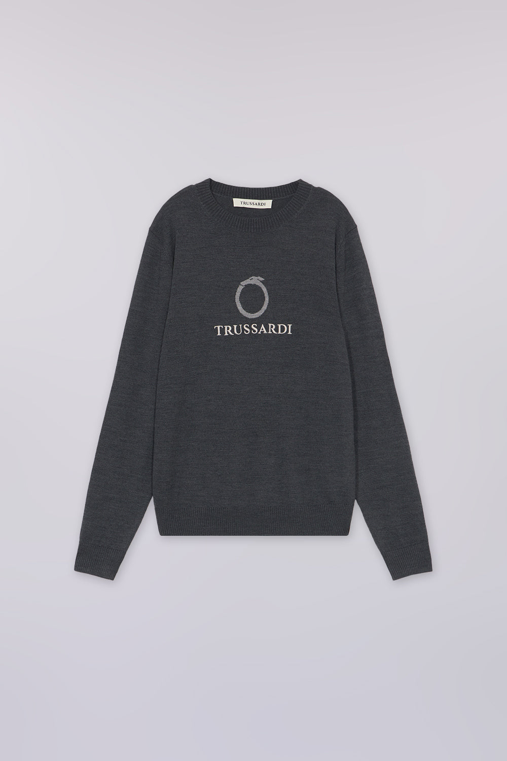 Maglione girocollo in misto lana con jacquard 5|6d7f2dfa32a59a4679276be098de2b2278deab523133b4c0d9e20ba40b1a2dc3