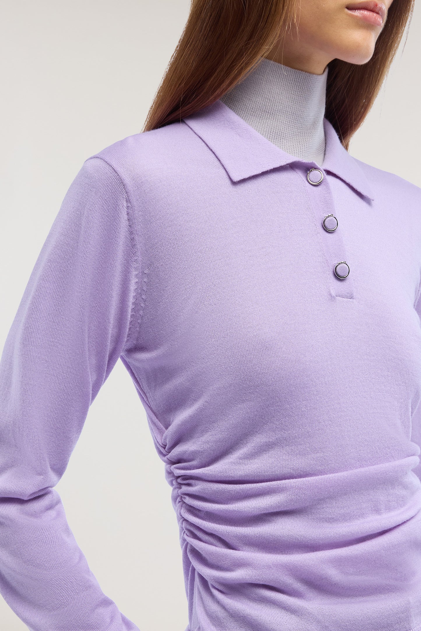 Polo in pura lana con arriccio 5|db63bdb9dfcaf3be3af663a64cb98c5db1238e5dbfe54d902d750fc6882a2f29