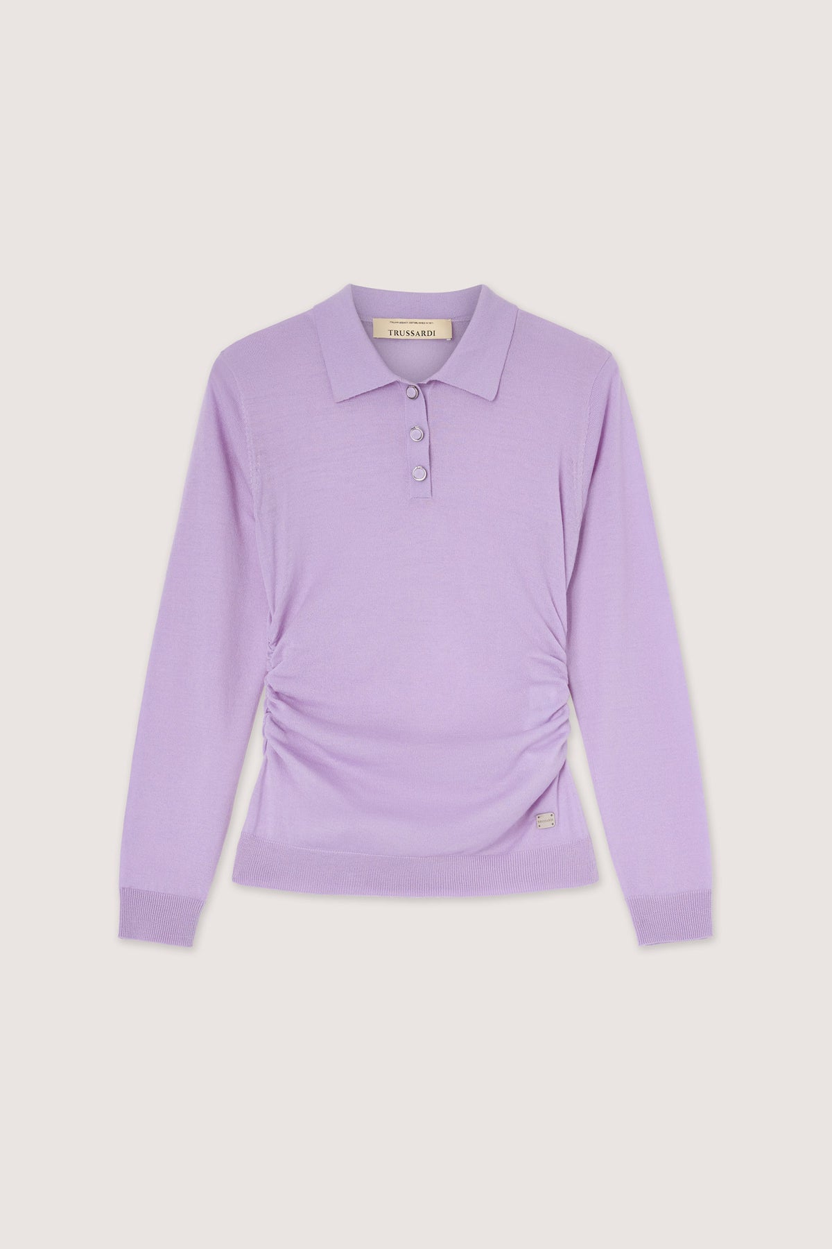 Polo in pura lana con arriccio 5|c2049320a4bcaf500418d566c66158e90f573f03540a73b5ad95a3a0663dbd61