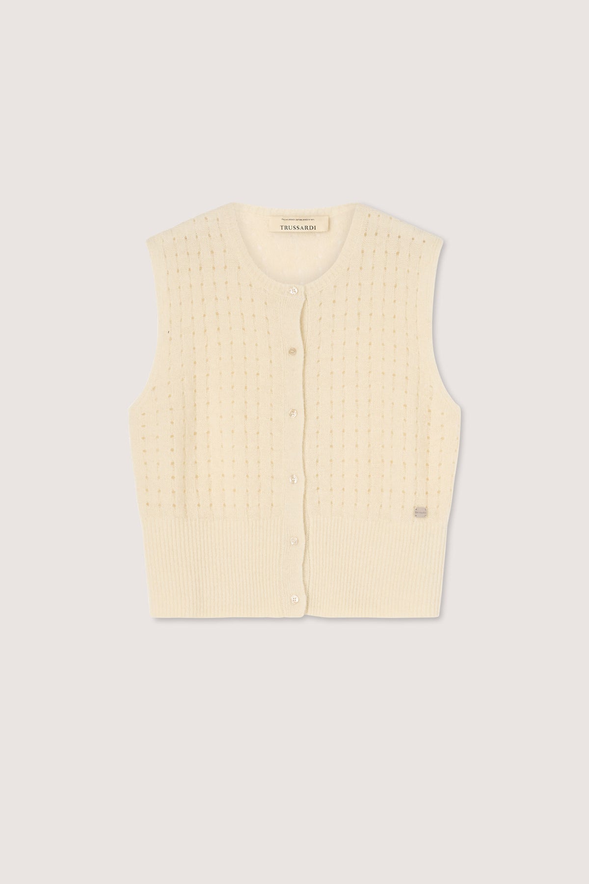 Gilet in misto seta, lana, alpaca e cashmere 5|f509da29f129fea410d13972c74a53d90e2ed2e93962af9a5c7af2618c8fdb05