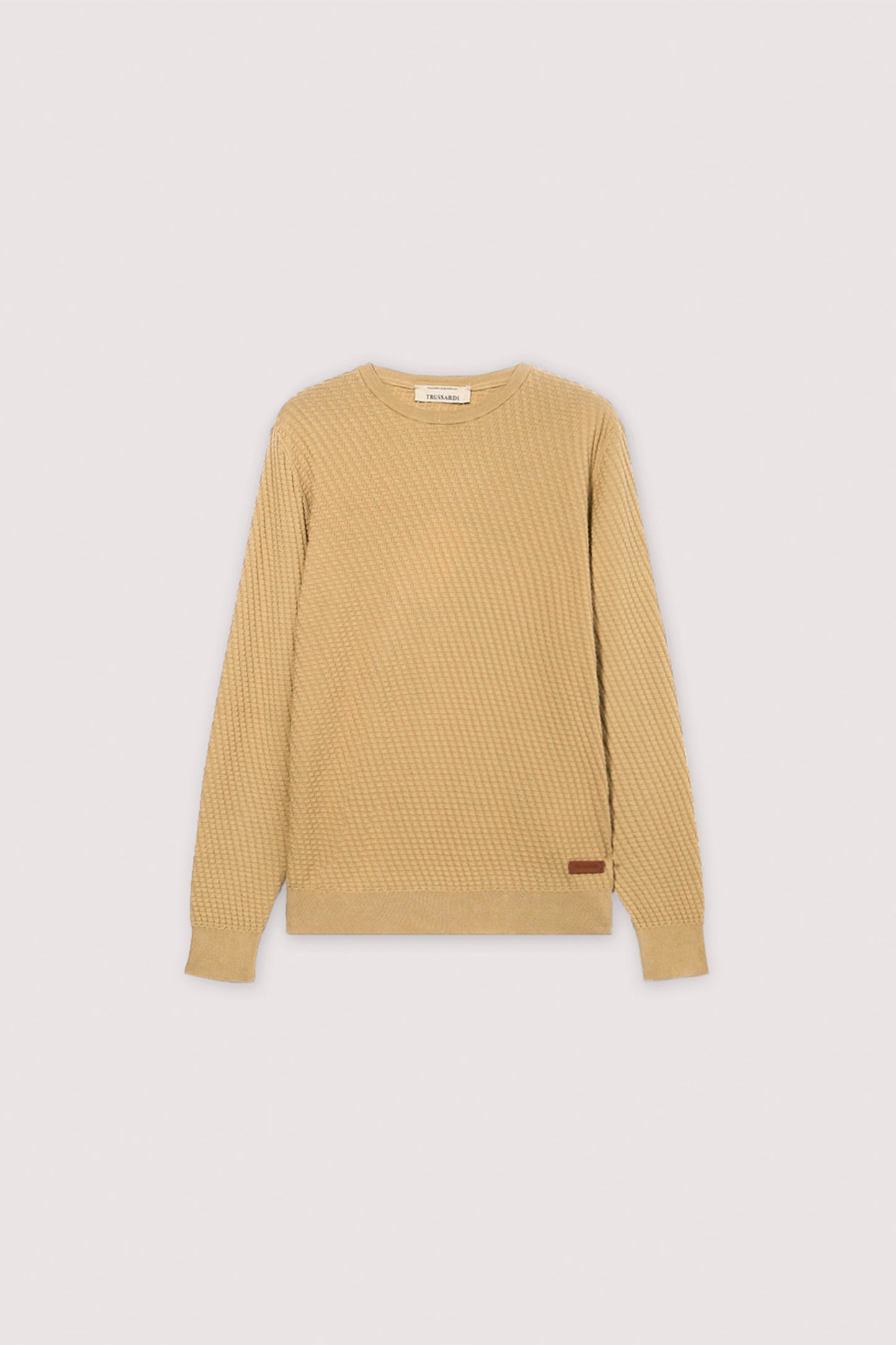 Maglia girocollo in cotone tridimensionale 5|cba941934820179b3f80bd2ed334242e14aca0f70536a3f41af7e2333ade53ce