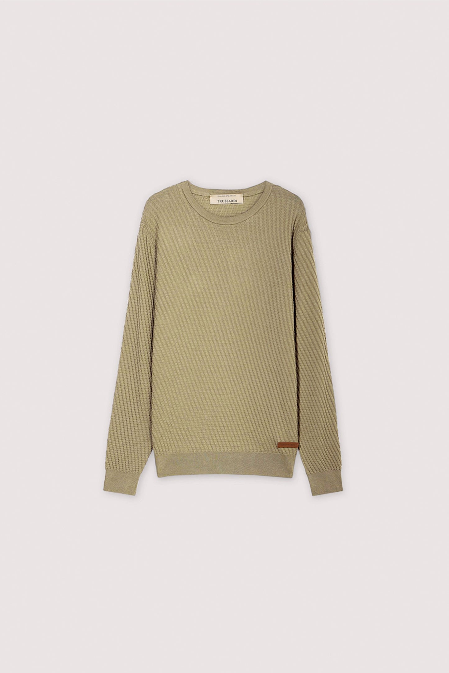 Maglia girocollo in cotone tridimensionale 5|01d5a4907e624a87e84d3aee39097f4ea21733f250daecfcdd8068881d8f264e